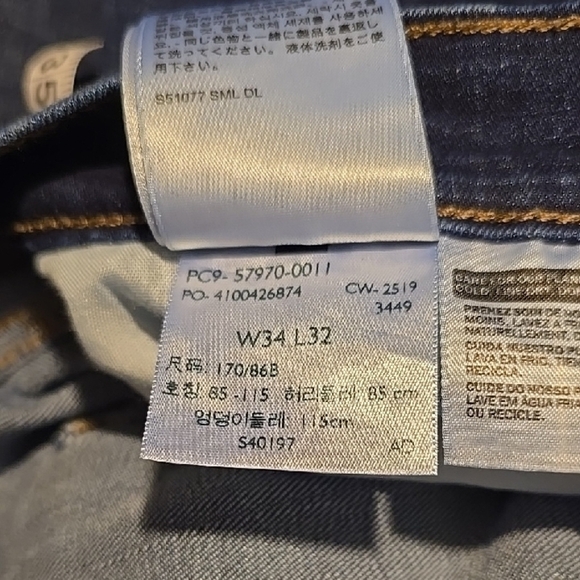 Levi's Indigo Women's Straight Leg Jeans 34/32 - Picture 4 of 4